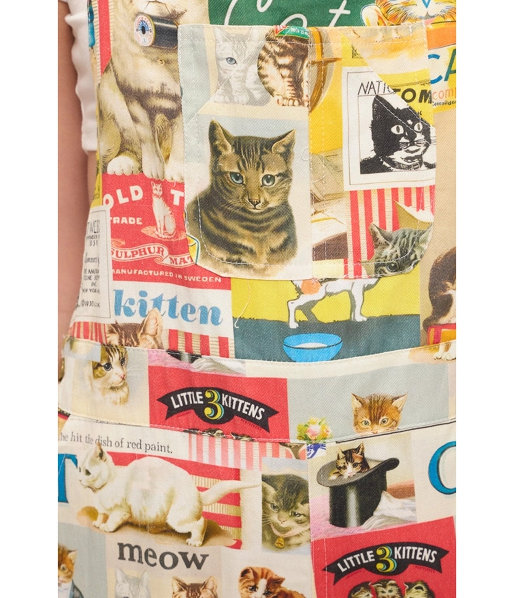Cat Collage Printed Overalls