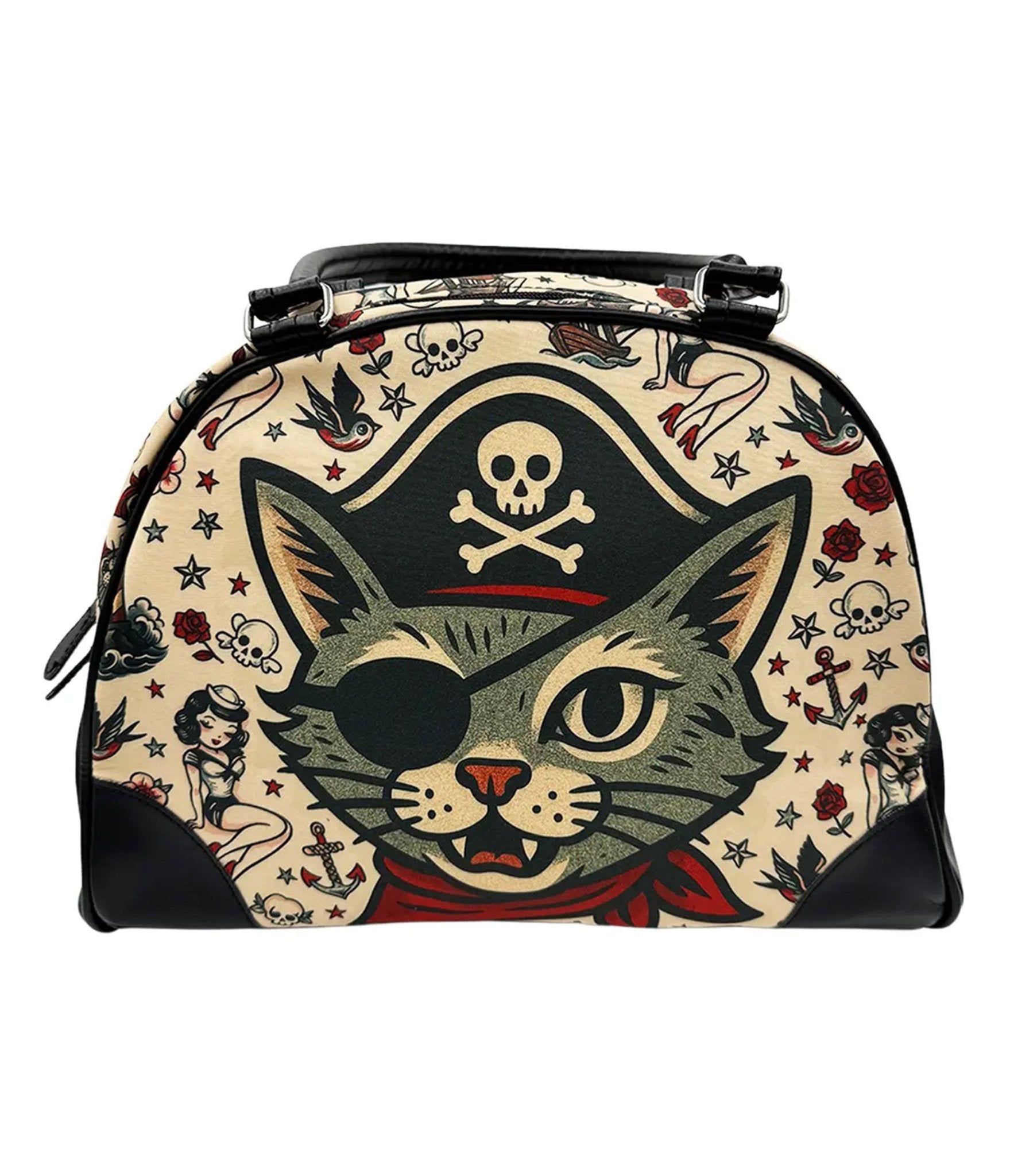 Cat Pirate Bowler Bag