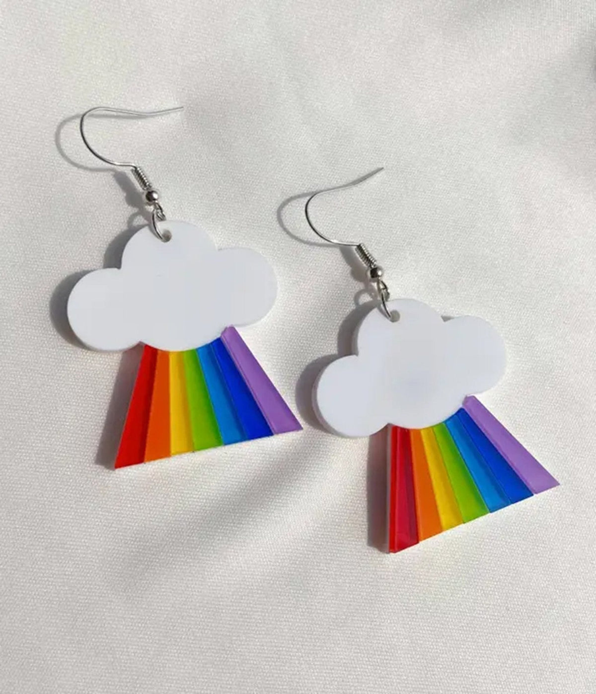 Cloud & Rainbow Dangle Earrings