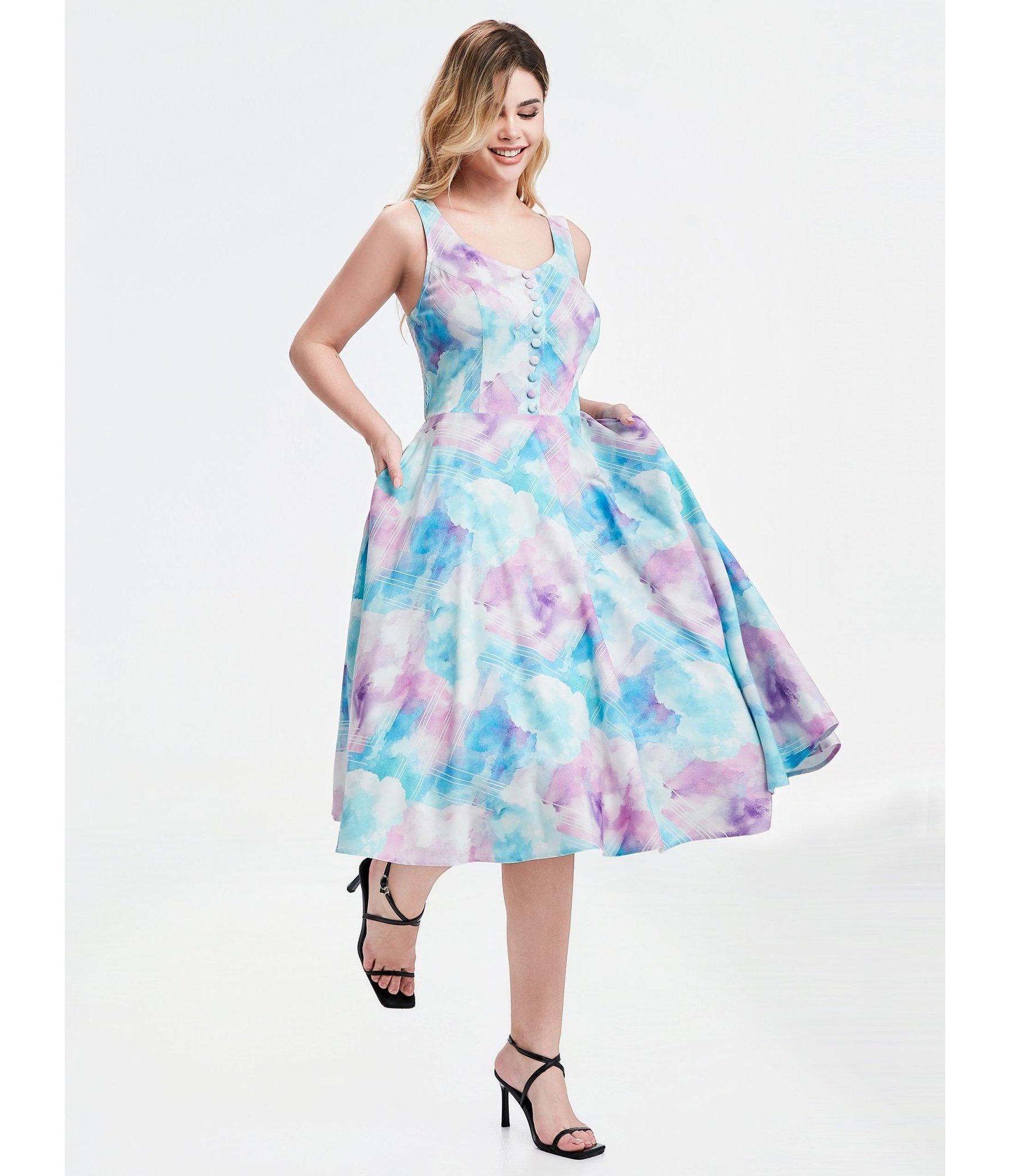 Cotton Candy Skies Heidi Dress