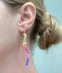 Crayon Dangle Earrings