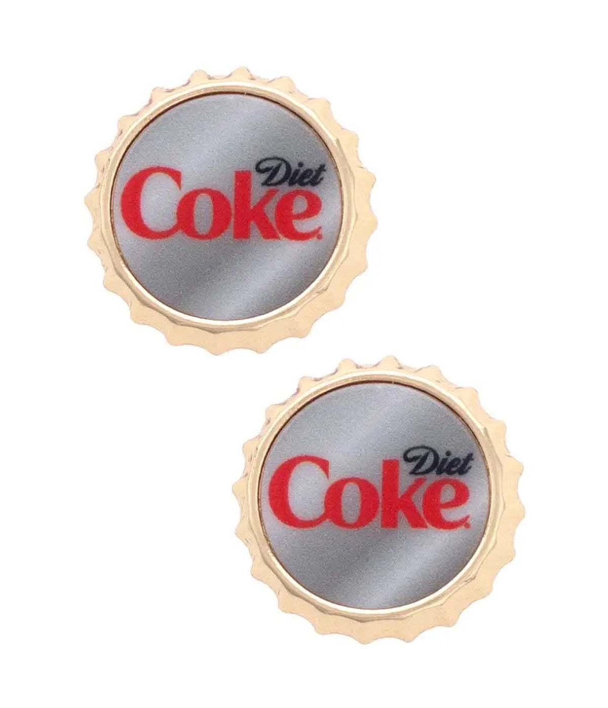 Diet Coke Bottle Cap Earrings