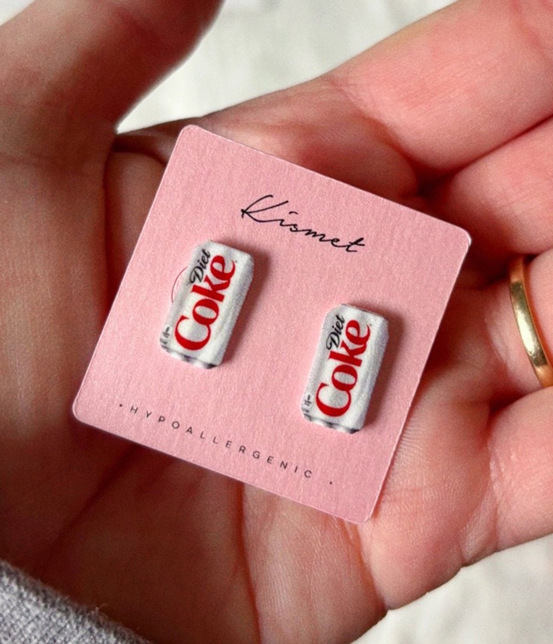 Diet Coke Girlie Stud Earrings