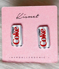 Diet Coke Girlie Stud Earrings