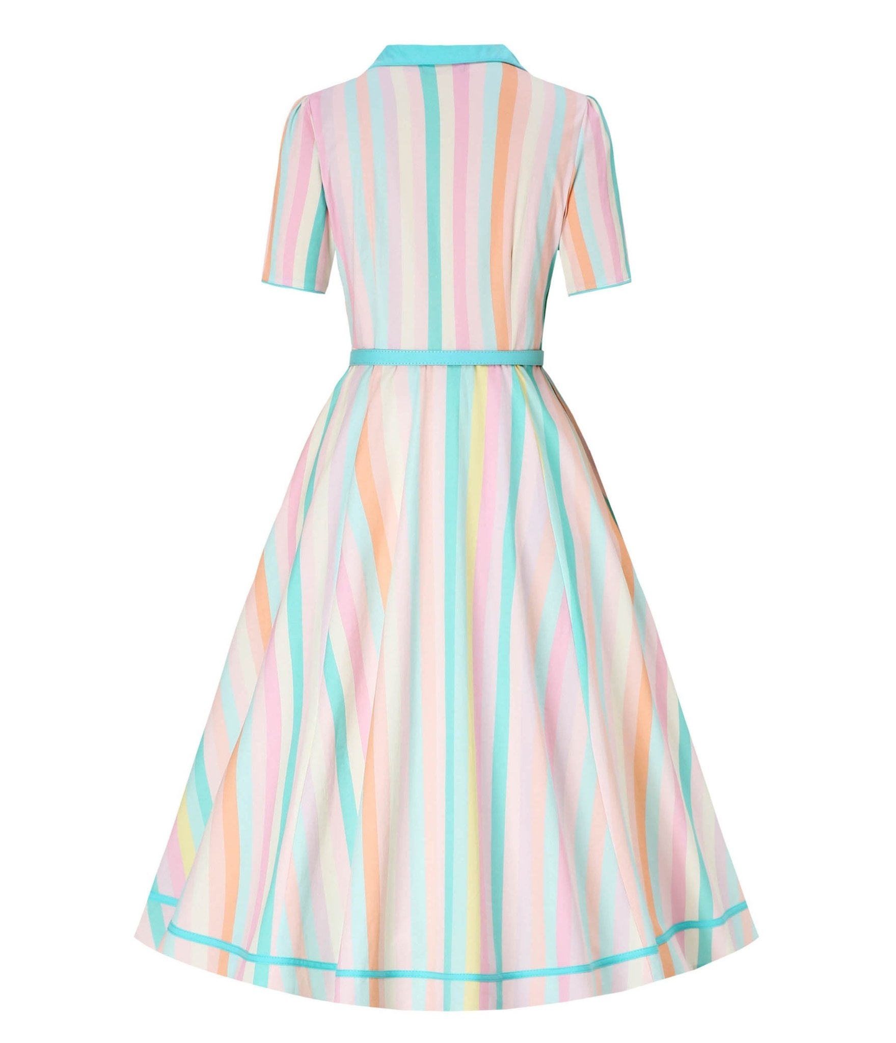 Dolly & Dotty Multicolored Striped Shirt Dress