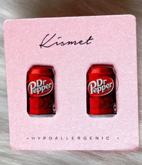 Dr Pepper Girlie Stud Earrings