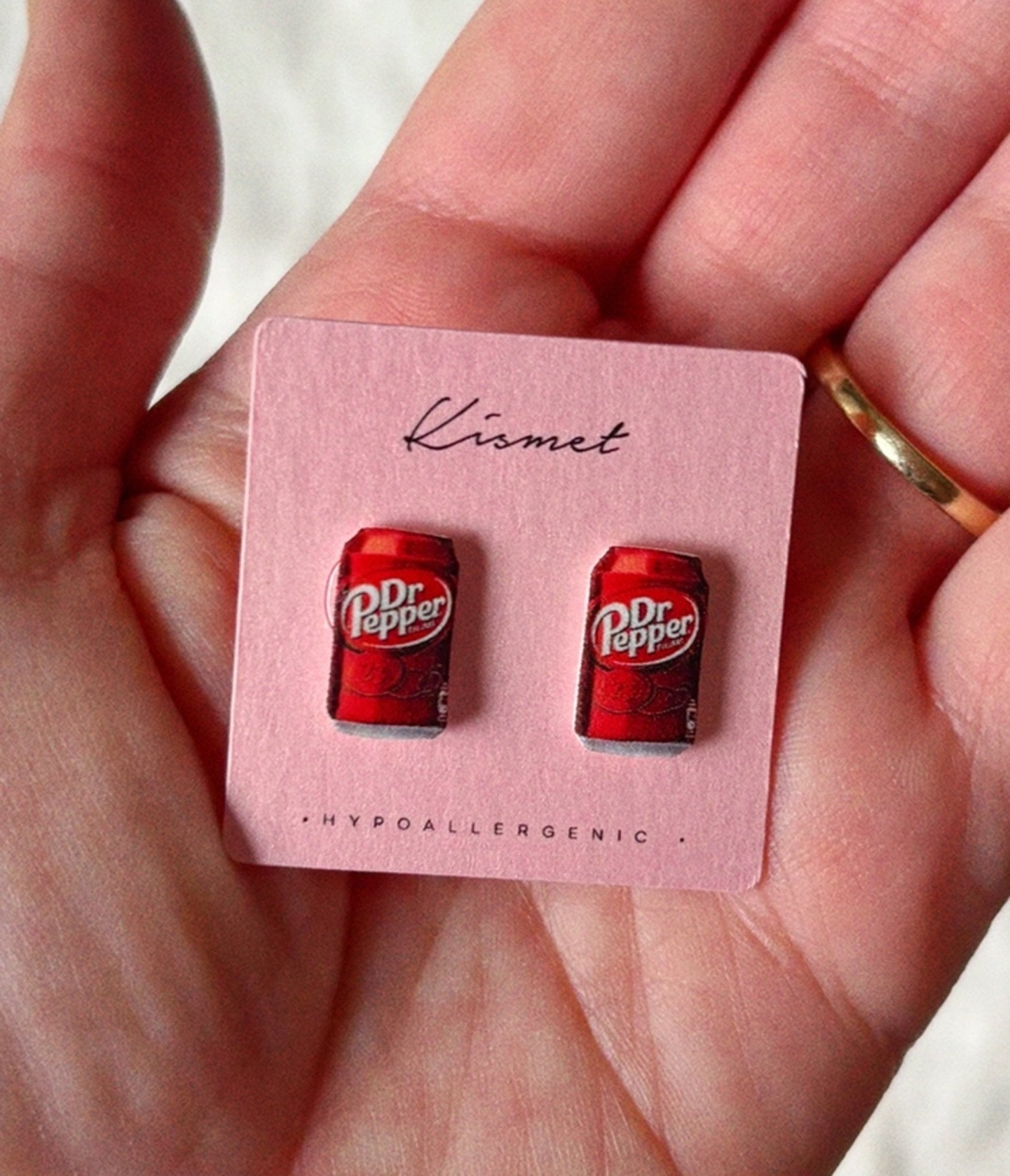 Dr Pepper Girlie Stud Earrings