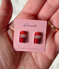 Dr Pepper Girlie Stud Earrings