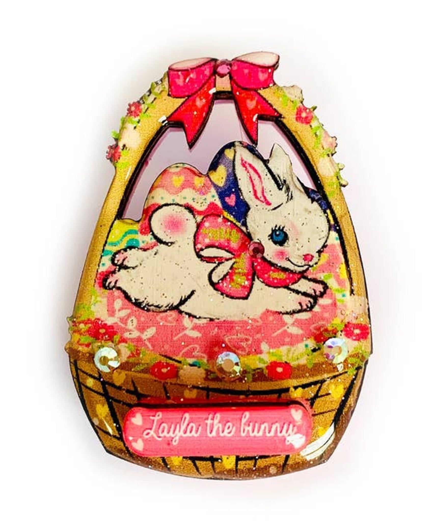 Easter Basket Brooch