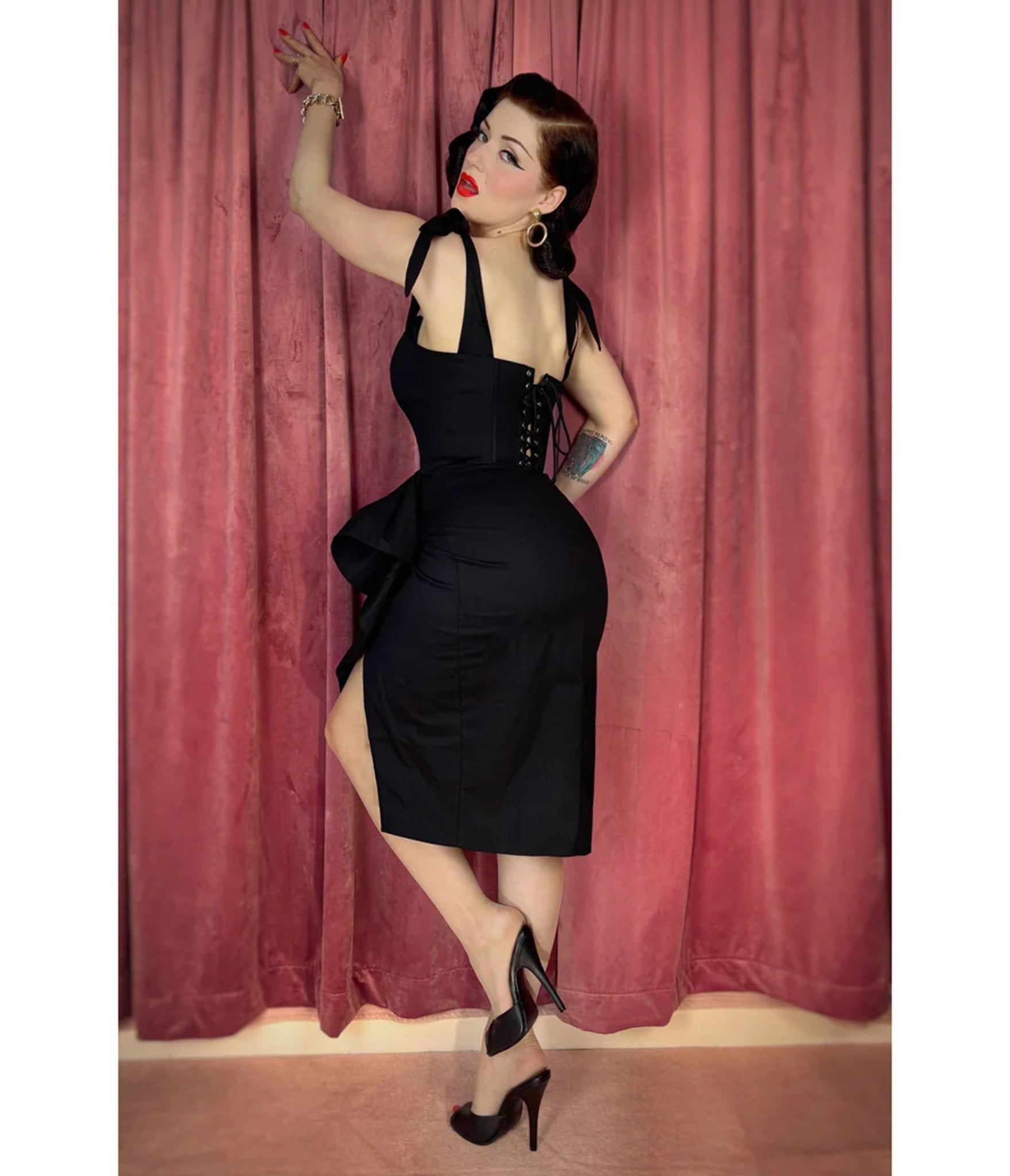 Elle Rebel Black Bora Bora Sarong Dress