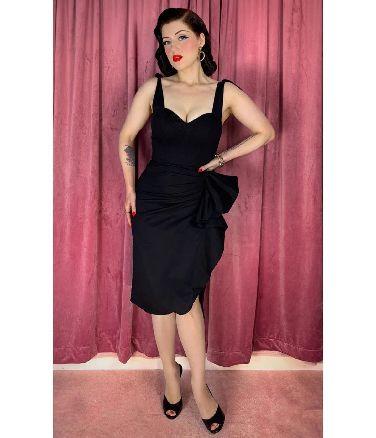 Elle Rebel Black Bora Bora Sarong Dress