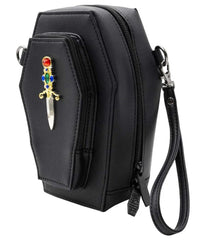 Elvira Dagger Coffin Mini Crossbody Purse