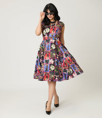 Elvira x Magnolia Place Comics Swing Dress