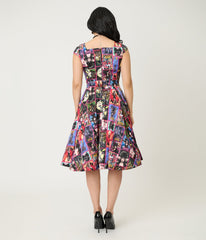 Elvira x Magnolia Place Comics Swing Dress