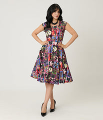 Elvira x Magnolia Place Comics Swing Dress