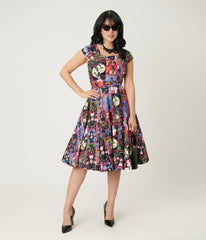 Elvira x Magnolia Place Comics Swing Dress