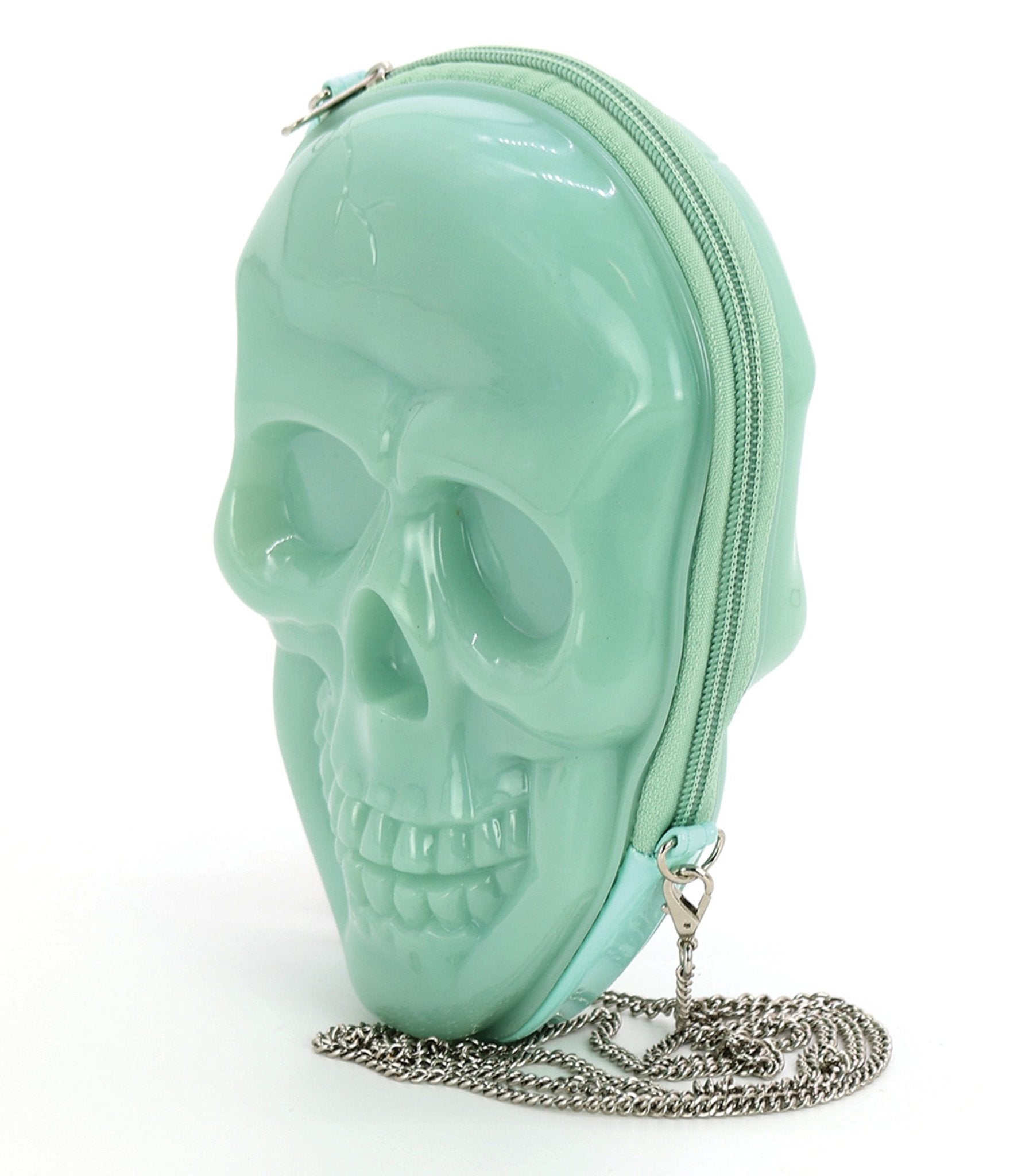 Glows in the Dark Skull Head Crossbody Bag