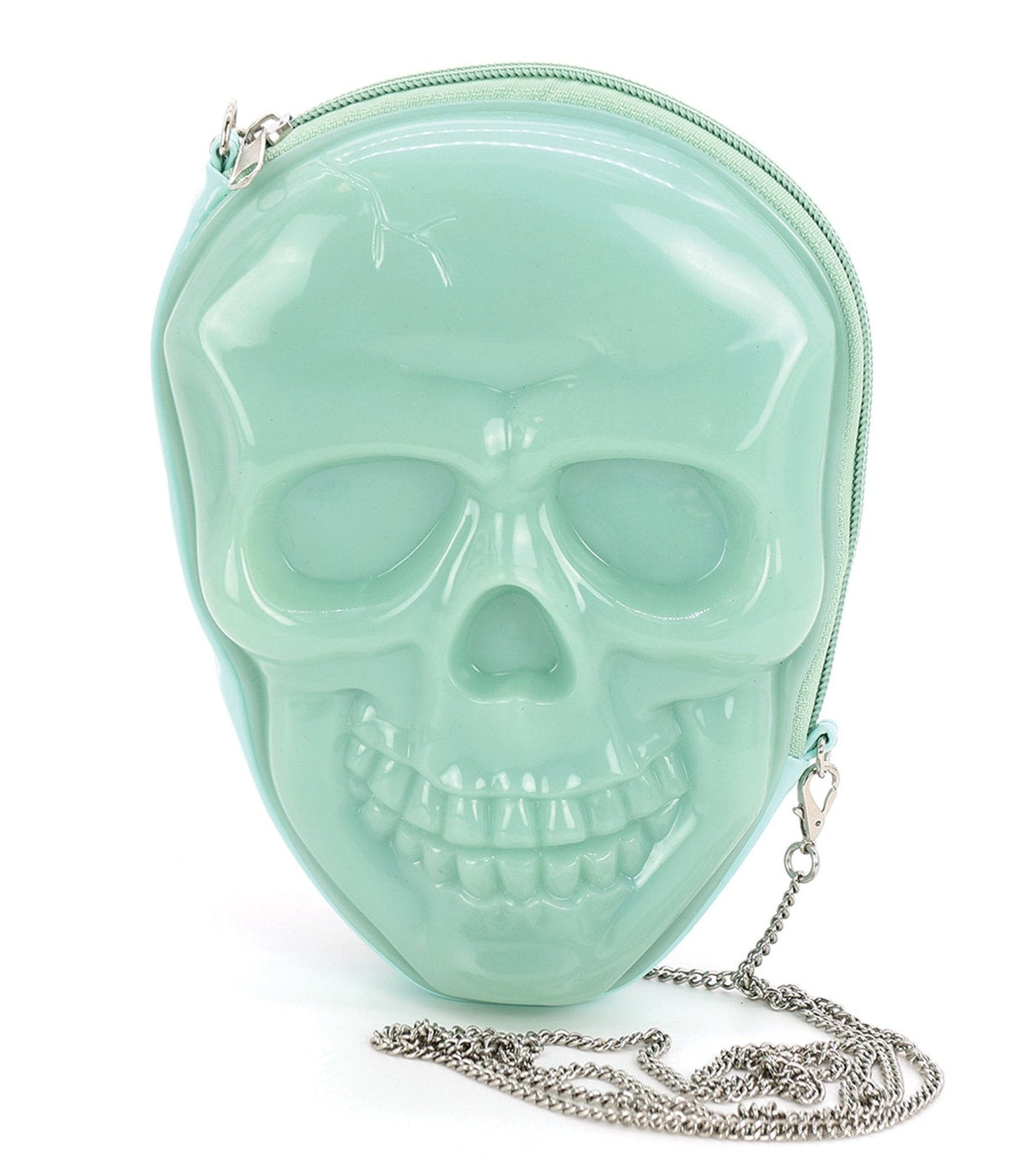 Glows in the Dark Skull Head Crossbody Bag