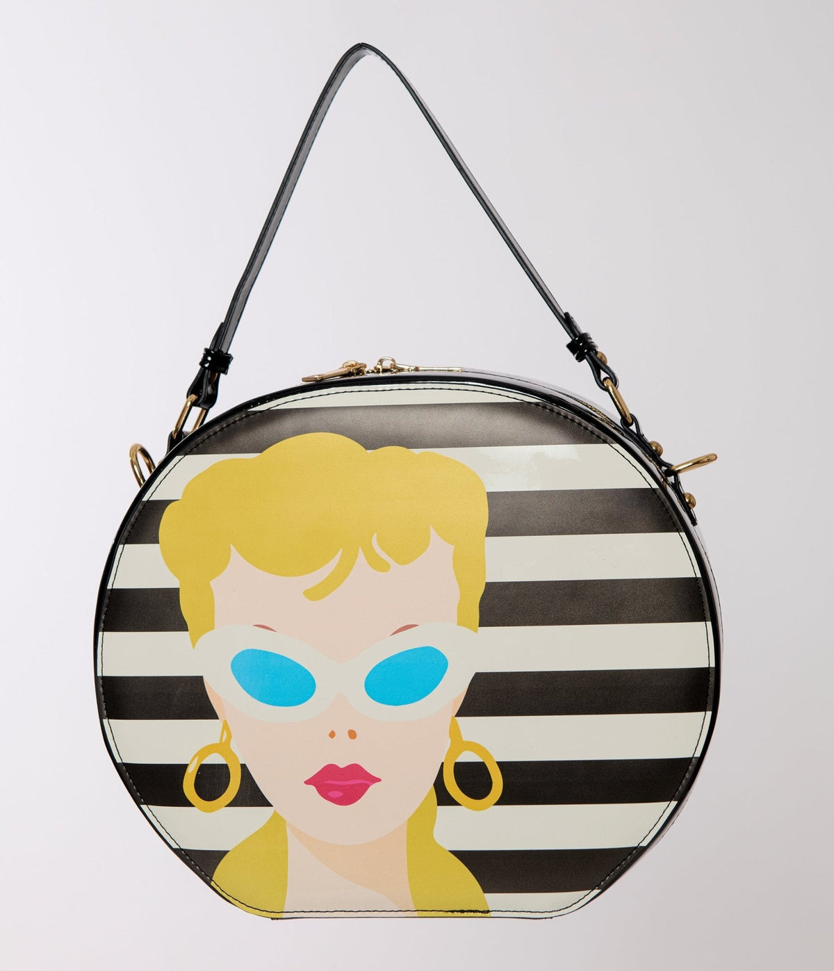 Barbie x Unique Vintage Classic Barbie Icon Leatherette Circle Bag
