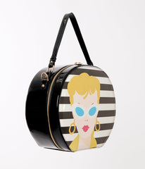 Barbie x Unique Vintage Classic Barbie Icon Leatherette Circle Bag